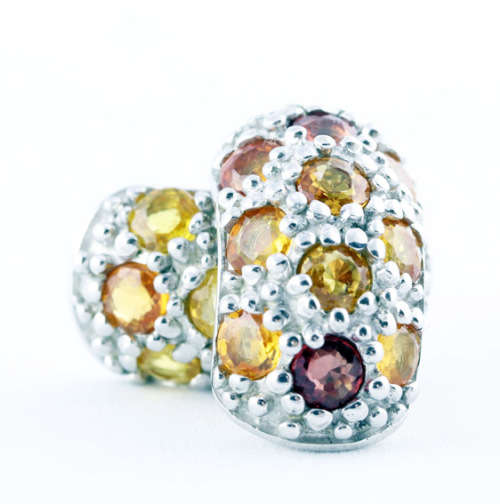 GORGEOUS NATURAL SONGEA MINED SAPPHIRE GEMSTONE STERLING SILVER STUD EARRINGS. 925