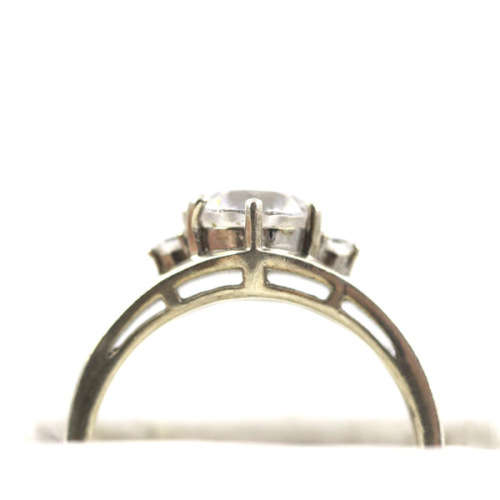 VINTAGE CUBIC ZIRCONIA STERLING SILVER STACKABLE RINGS. BEAUTIFULLY CRAFTED. 925.