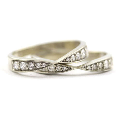 VINTAGE CUBIC ZIRCONIA STERLING SILVER STACKABLE RINGS. BEAUTIFULLY CRAFTED. 925.