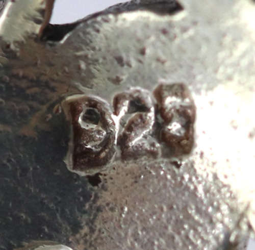 VERY LARGE GLAMOROUS MOTHER-OF-PEARL AND MARCASITE DROP and DANGLE EARRINGS IN STERLING SILVER. 925