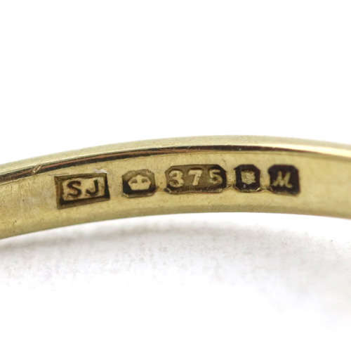 DAINTY OVAL SAPPHIRE AND DIAMOND 9CT YELLOW AND WHITE GOLD RING. * JEWELLER EVALUATION R12`000 *