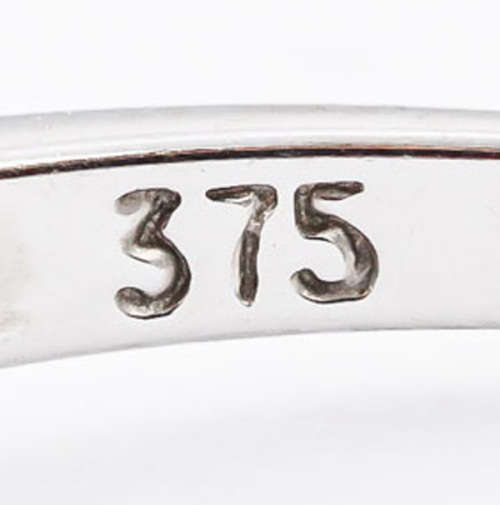 DAINTY HEART-FACETED PINK SAPPHIRE AND DIAMOND 9CT WHITE GOLD RING. * JEWELLER EVALUATION R16`000 *