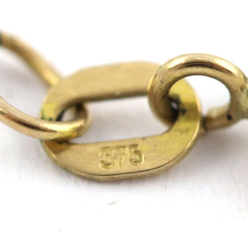 COLLECTABLE VINTAGE 1/10th KRUGERRAND PENDANT ON 52CM CURB CHAIN. 9K * JEWELLER EVALUATION R22`000 *