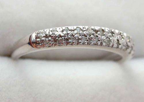 WHITE GOLD 0,20ct DIAMOND WEDDING BAND FROM BIRMINGHAM, ENGLAND