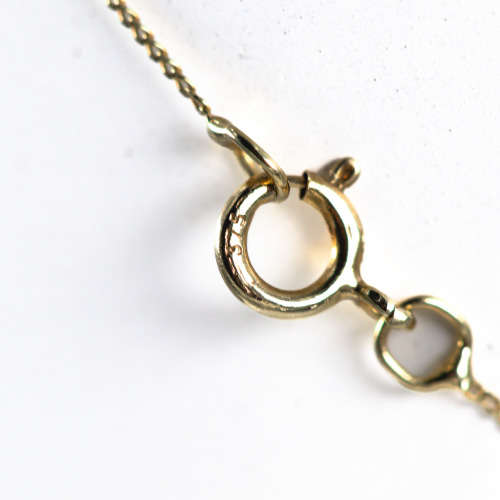 SKY BLUE TOPAZ & DIAMOND PENDANT NECKLACE IN 9CT YELLOW GOLD. *JEWELLER EVAL. CERT. R15`000*