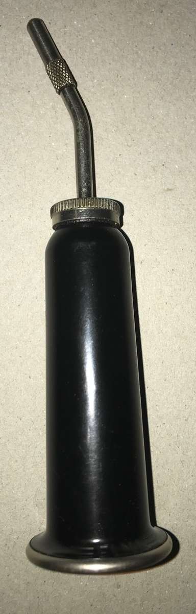 VINTAGE HUILE OIL CAN ELNA SEWING MACHINE THUMB OILER SWISS MADE (1960's)