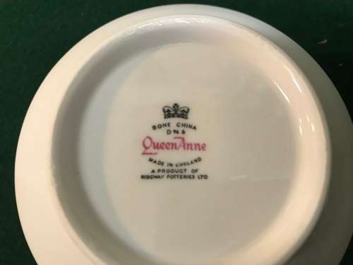 QUEEN ANNE BONE CHINA BOWL BY RIDGWAY POTTERIES LTD.