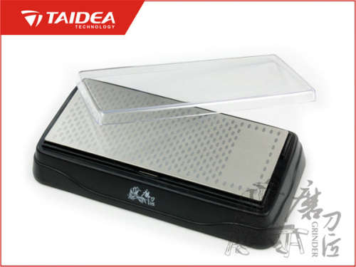 TAIDEA DOUBLE SIDED DIAMOND SHARPENING STONE KITCHEN/ OUTDOOR KNIFE SHARPENER