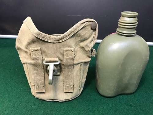 PATTERN 70 WATER BOTTLE (Canteen) & POUCH, 1 LITER. SADF-ARMY