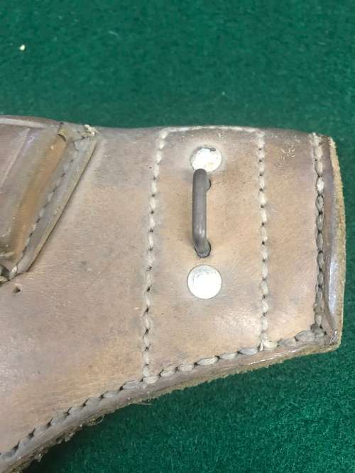 WW 2 -  PATTERN FRENCH MAB LEATHER PISTOL HOLSTER - GENUINE