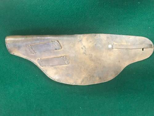 WW 2 -  PATTERN FRENCH MAB LEATHER PISTOL HOLSTER - GENUINE