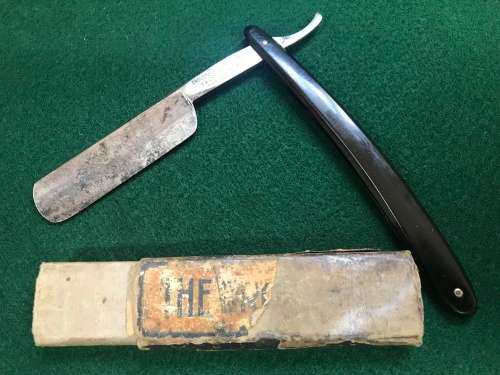 VINTAGE, CROWN & SWORD, ERN 1166, GERMANY, STRAIGHT RAZOR