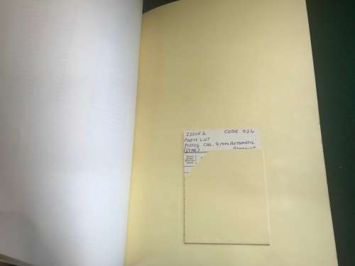 SADF - PARTS LIST  AUTOMATIC PISTOL  CALIBER 9 MILLIMETER  STAR  (ORIGINAL  1976)