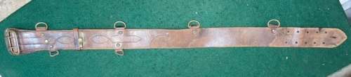 SAM BROWNE BELT - ORIGINAL WITH 1917 STAMP - BRITISH ARMY/EMPIRE WORLD WAR 1/WORLD WAR 2