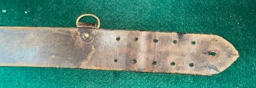 SAM BROWNE BELT - ORIGINAL WITH 1917 STAMP - BRITISH ARMY/EMPIRE WORLD WAR 1/WORLD WAR 2