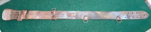 SAM BROWNE BELT - ORIGINAL WITH 1917 STAMP - BRITISH ARMY/EMPIRE WORLD WAR 1/WORLD WAR 2