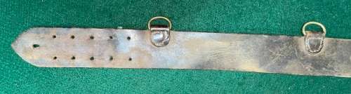 SAM BROWNE BELT - ORIGINAL WITH 1917 STAMP - BRITISH ARMY/EMPIRE WORLD WAR 1/WORLD WAR 2