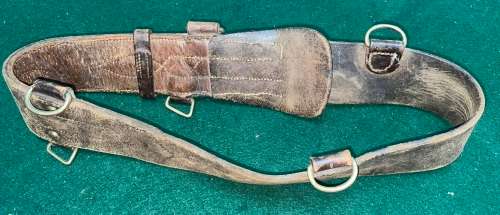 SAM BROWNE BELT - ORIGINAL WITH 1917 STAMP - BRITISH ARMY/EMPIRE WORLD WAR 1/WORLD WAR 2
