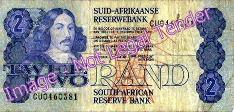 SOUTH AFRICAN TWO RAND NOTE, Gerhard de Kock