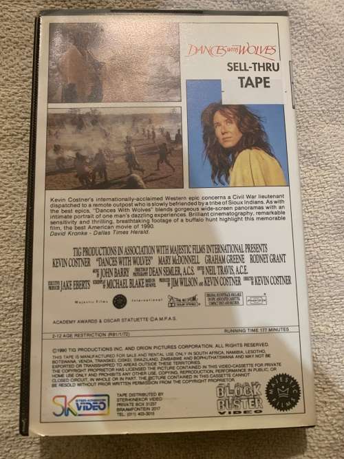 DANCES WITH WOLVES- Kevin Costner