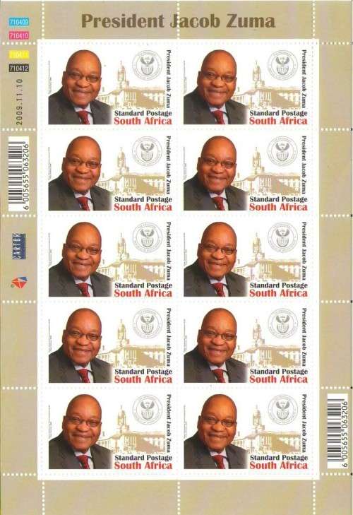 1986 JACOB ZUMA 2009 FULL SHEET UMM