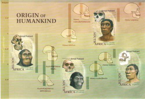 1816 ORIGINS OF HUMANKIND MINIATURE SHEET UMM
