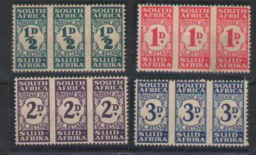 POSTAGE DUES FULL BANTAM SET OF 4 LMM CV R850