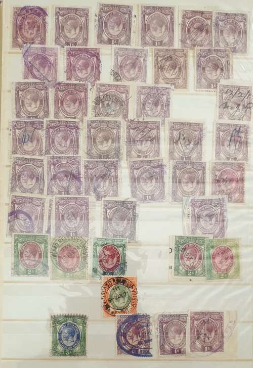 REVENUE STAMPS IN GOOD STOCKBOOK 14 SCANS