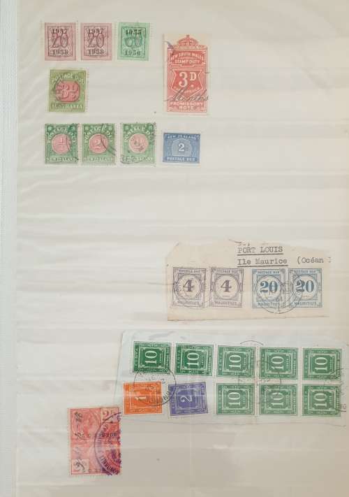 REVENUE STAMPS IN GOOD STOCKBOOK 14 SCANS