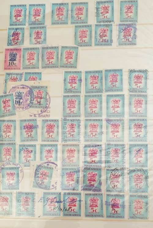 REVENUE STAMPS IN GOOD STOCKBOOK 14 SCANS