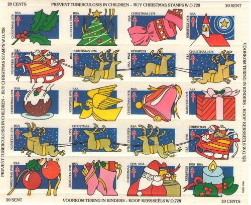 CHRISTMAS STAMPS 1978 FULL SHEET UMM
