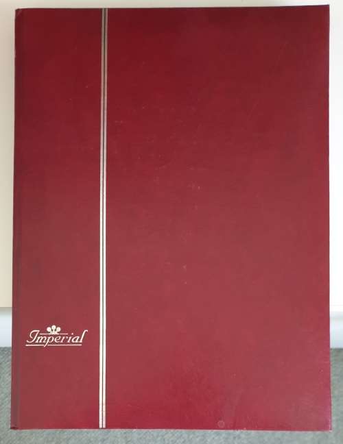 STOCKBOOK IMPERIAL 10 DOUBLE SIDED PAGES IN ALMOST NEW CONDITION