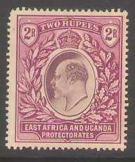 EAST AFRICA AND UGANDA PROTECTORATE 2RUPEE MM CV 1900