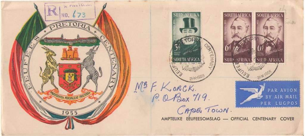 FDC UNION PRETORIA EEUFEES CENTENARY