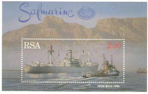 973 SAFMARINE CONSTANTIA MINIATURE SHEET UMM
