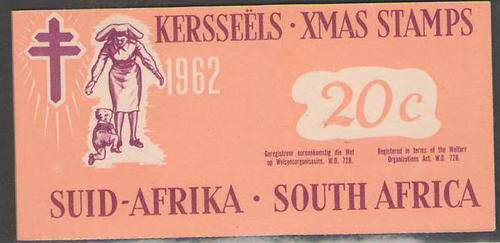 1962 20C CHRISTMAS BOOKLET COMPLETE