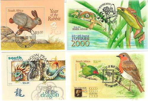 4X CTO MINIATURE SHEETS 1187, 1254, 1258 & 1290