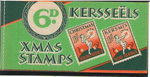 1939 6D CHRISTMAS BOOKLET COMPLETE STITCHED