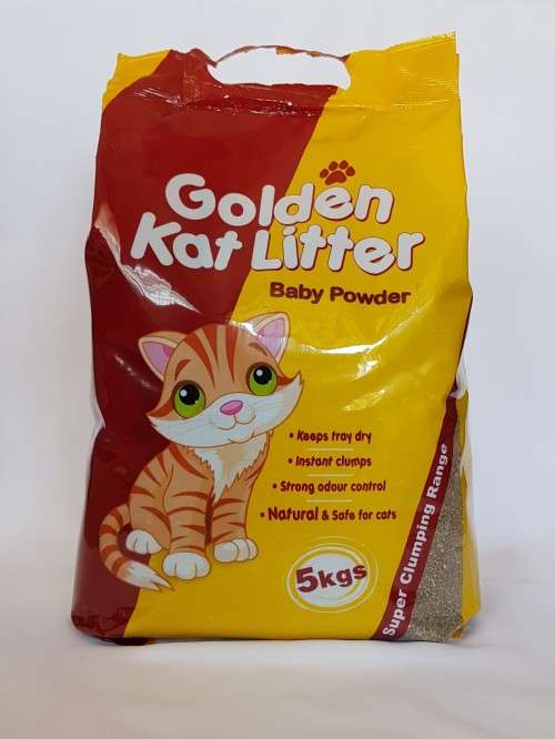 5kg Golden Kat Litter Baby Powder Scent
