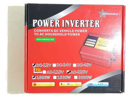 1000W Inverter - DC to AC 1000W Modified Sine Wave Power Inverter