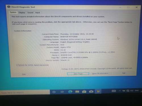 Acer Aspire 4752