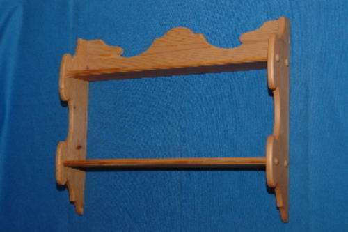 Oregan wall shelf unit (44cm long) for ornaments.  Shelves 7cm deep.  A very neat reproduction.