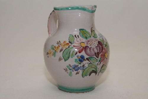 Handmade majolica jug 18cm high, made in Austria