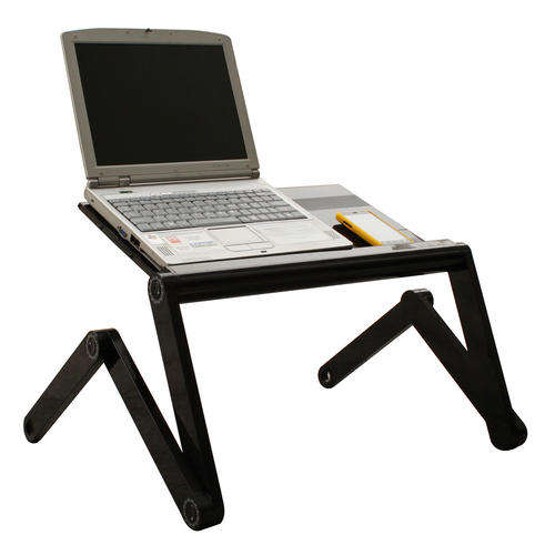 Laptop Desk, Multifunctional Portable Desk Panel Size (L*W) : 450*245MM Black