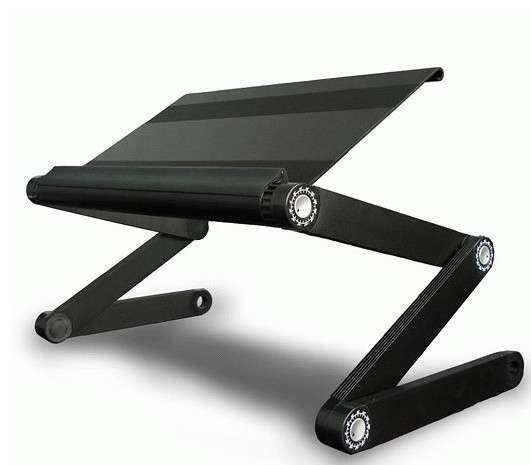 Laptop Desk, Multifunctional Portable Desk Panel Size (L*W) : 450*245MM Black