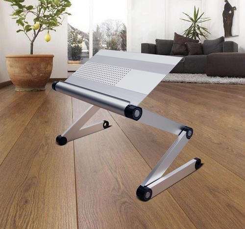Laptop Desk, Multifunctional Portable Desk Panel Size (L*W) : 490*290MM Silver