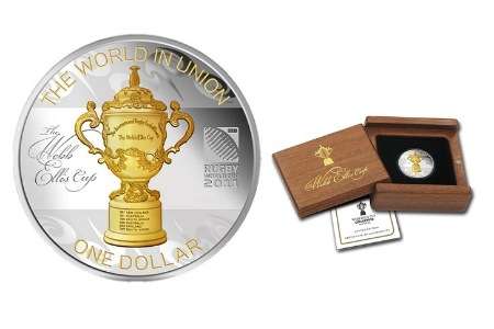 Rugby World Cup Webb Ellis coin - presented with both style and elegance! - WORTH R2200 each