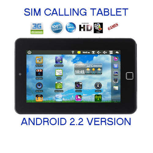 NEW! PAD, SIM CALLING 7 INCHES, Touch Screen , 3G Support, WIFI , ANDROID 2.2 and many functions