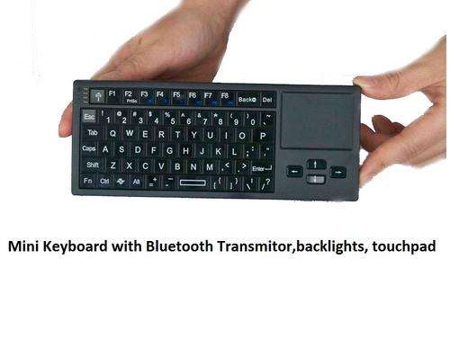 Mini Keyboard with Bluetooth Transmitor,backlights, touchpad , K608B