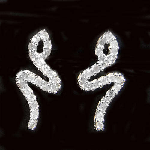 100% REAL, SOLID 9KT YELLOW GOLD NATURAL DIAMONDS EARRINGS